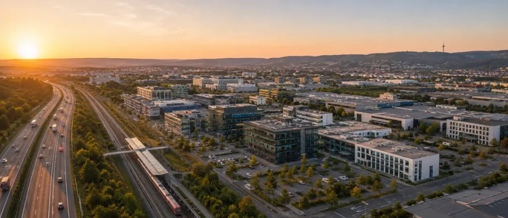 Wirtschaftsstandort Böblingen aus der Luft