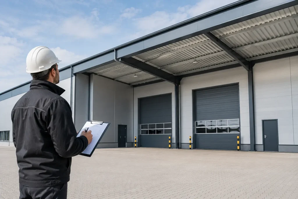 Zustand und Bausubstanz einer Gewerbehalle